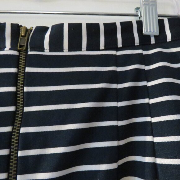HEIDI MERRICK Kubo Navy White Striped Pencil Skirt Coastal Preppy - Size S - Picture 10 of 14